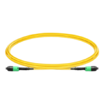 2m (7ft) MTP® PRO-12 (Male) to MTP® PRO-12 (Male) OS2 Single Mode Elite Trunk Cable, 12 Fibers, Type B, Plenum (OFNP), Yellow Supplier in Dubai UAE