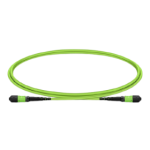 1m (3ft) MTP®-12 (Female) to MTP®-12 (Female) OM5 Multimode Elite Trunk Cable, 12 Fibers, Type B, Plenum (OFNP), Lime Green Supplier in Dubai UAE