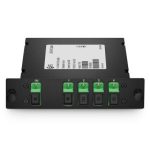 1 x 4 PLC Fiber Splitter, Standard LGX Cassette, SC/APC, Singlemode #121404  Supplier in Dubai UAE
