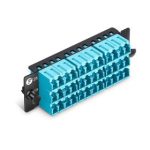 FHD Fiber Adapter Panel, 36 Fibers OM4 MultiMode, 18 x LC UPC Duplex (Aqua) Adapter, Ceramic Sleeve  Supplier in Dubai UAE