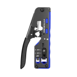 All-in-one RJ11/RJ12/RJ45 Modular Tool, Pass-Through Wire Stripper Cutter Crimper for Cat5/5e Cat6/6a Cat7 Cat8 Modular Plugs Connectors with Dovetail Clip Supplier in Dubai UAE