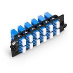 FHD Fiber Adapter Panel, 24 Fibers OS2 Single Mode, 12 x LC UPC Duplex (Blue) Adapter, Ceramic Sleeve  Supplier in Dubai UAE
