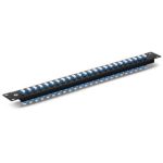 FHU 1U 19'' Fiber Adapter Panel, 48 Fibers OS2 Single Mode, 24 x LC UPC Duplex (Blue) Adapter, Ceramic Sleeve Supplier in Dubai UAE