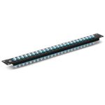 FHU 1U 19'' Fiber Adapter Panel, 48 Fibers OM4 MultiMode, 24 x LC UPC Duplex (Aqua) Adapter, Ceramic Sleeve Supplier in Dubai UAE