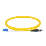 1m (3ft) ST UPC to ST UPC Duplex OS2 Single Mode PVC (OFNR) 2.0mm Fiber Optic Patch Cable Supplier in Dubai UAE