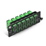 FHD Fiber Adapter Panel, 12 Fibers OS2 Single Mode, 6 x SC APC Duplex (Green) Adapter, Ceramic Sleeve Supplier in Dubai UAE