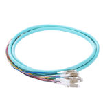 1.5m (5ft) LC UPC 12 Fibers OM3 Multimode Bunch PVC (OFNR) 0.9mm Fiber Optic Pigtail #42308 Supplier in Dubai UAE