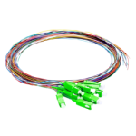 1m (3ft) SC APC 12 Fibers OS2 Single Mode Unjacketed Color-Coded Fiber Optic Pigtail #42416 Supplierin Dubai UAE