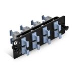 FHD Fiber Adapter Panel, OM3/OM4, 8 x MTP® Key Up to Key Up (Charcoal Gray) Adapter Supplier in Dubai UAE
