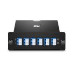 FHD MTP®-12 Cassette, 12 Fibers OS2 Single Mode, Type A, MTP® to 6 x LC Duplex (Blue), 0.35dB max Supplier in Dubai UAE