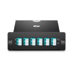FHD MTP®-12 Cassette, 12 Fibers OM4 Multimode, Type A, MTP® to 6 x LC Duplex (Aqua), 0.35dB max Supplier in Dubai UAE