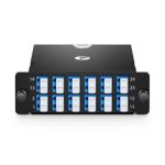 FHD MTP®-24 Cassette, 24 Fibers OS2 Single Mode, Type A, MTP® to 12 x LC Duplex (Blue), 0.35dB max Supplier in Dubai UAE