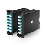 Customized FHD MTP® to LC/SC OM3 Multimode Cassette, 0.35dB max Supplier in Dubai UAE