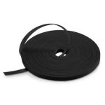 25m/Roll 1000in.L x 0.48in.W Back to Back Reusable Cable Ties-Black Supplier in Dubai UAE