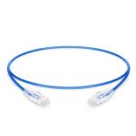 1ft (0.3m) Cat6 Snagless Unshielded (UTP) PVC CM Slim Ethernet Network Patch Cable, Blue Supplier in Dubai UAE