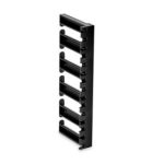5U 3'' Deep Plastic Vertical Cable Manager with Bend Radius Finger Supplier in Dubai UAE