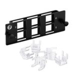 FHD 6-Port Multimedia Copper/Fiber Modular Panel with 6 x Plastic Clips Supplier in Dubai UAE