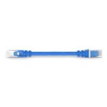 6in (0.15m) Cat6a Snagless Shielded (SFTP) PVC CMX Ethernet Network Patch Cable, Blue Supplier in Dubai UAE