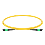 1m (3ft) MTP®-12 (Female) to MTP®-12 (Female) OS2 Single Mode Elite Trunk Cable, 12 Fibers, Type B, Plenum (OFNP), Yellow Supplier in Dubai UAE
