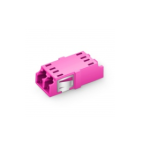 LC/UPC to LC/UPC 10G Duplex OM4 Multimode SC Footprint Plastic Fiber Optic Adapter/Coupler with Flange, Violet #68523 Supplier in Dubai UAE