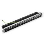 Cat5e Feed-Through Shielded Patch Panel with Back Bar, 1U 24-Port, Compatible with Cat5e, Cat6, Cat6a, Loaded with Keystones Supplier in Dubai UAE