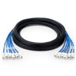 3m (10ft) 6 Plug to 6 Plug Cat5e Unshielded (UTP) PVC CMR Pre-Terminated Copper Trunk Cable Supplier in Dubai UAE