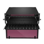 FHD High Density 4U Rack Mount Enclosure Unloaded, Sliding Drawer, Holds up to 12 x FHD Cassettes or Panels, 432 Fibers (LC) Supplier in Dubai UAE