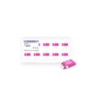 LC/UPC to LC/UPC 10G OM4 Multimode Duplex SC Footprint Plastic Fiber Optic Adapter/Coupler without Flange, Violet (10pcs/pack) #76108 Supplier in Dubai UAE