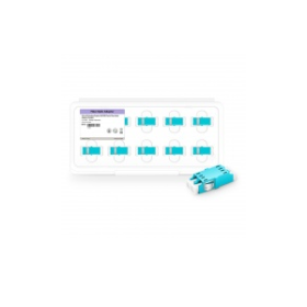 76109-280x280 LC/UPC to LC/UPC 10G OM3 Multimode Duplex SC Footprint Plastic Fiber Optic Adapter/Coupler without Flange, Aqua (10pcs/pack) #76109 Supplier in Dubai UAE - Image 1
