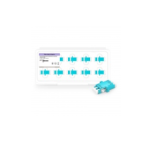 LC/UPC to LC/UPC 10G Duplex OM3 Multimode SC Footprint Plastic Fiber Optic Adapter/Coupler with Flange, Aqua (10pcs/Pack) #76116 Supplier in Dubai UAE