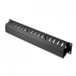 exTell 1U 19" Cable management Duct type black - E491010013 Supplier in Dubai UAE