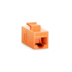 Cat5e Keystone RJ45 Coupler, Unshielded, Female to Female Insert Inline Coupler - Orange Supplier in Dubai UAE