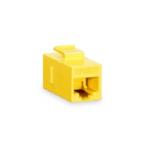 Cat6 Keystone RJ45 Coupler, Unshielded, Female to Female Insert Inline Coupler - Yellow  Supplier in Dubai UAE