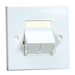 Panduit NKUKS2SAW 2port Single Gang Shutered Faceplate Supplier in Dubai UAE.
