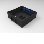 EXTELL EU1234D-FOB USA Wall mounted fiber optic box ( DIN RAIL PATCH PANEL ) 12 port LC type, Duplex without adapter Supplier in Dubai UAE