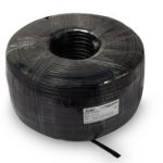 EXTELL Category 6 U/UTP lift cable, 305M box, 2 x steel wire Elastic PVC Jacket, Black ( FLAT ELEVATOR CABLE ) Supplier in Dubai UAE