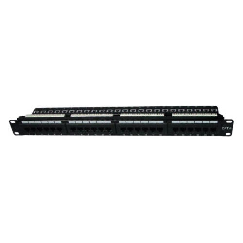 datacom-patch-panels Datacom DC-PPL-C624 19" 24 PORT CAT 6 PATCH PANEL 1U BK WITH SLIM LINE MODULAR JACK Supplier in Dubai UAE - Image 1