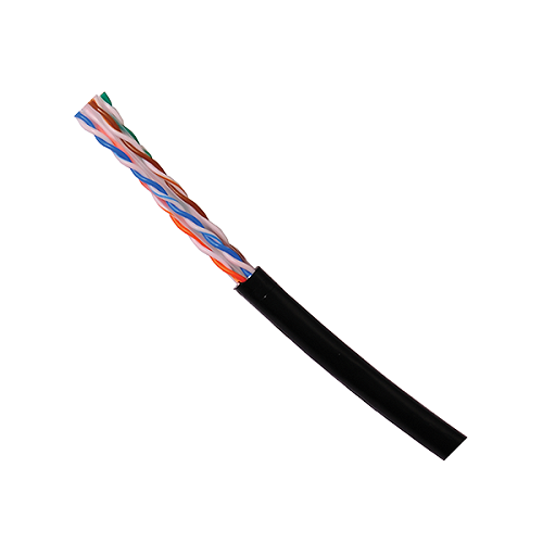 0e9b099d202d7ba8937adeeeeccfcf4d Opterna SCSUTP4C6PEBK Cat6 Solid 23AWG UTP PE 4Pair Outdoor Cable 305m/Reel Black Supplier in Dubai UAE - Image 1