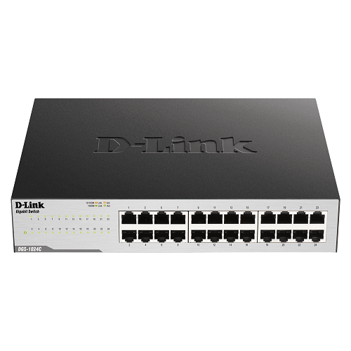 DGS-1024C-Front D-Link DGS-1024C 24-Port Gigabit Unmanaged Desktop/Rackmount Switch Supplier in Dubai UAE - Image 1