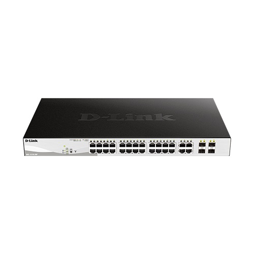 DGS-1210-28P_F1_Front Dlink DGS-1210-28P 28-Port Gigabit Smart Managed PoE Switch Supplier in Dubai UAE - Image 1