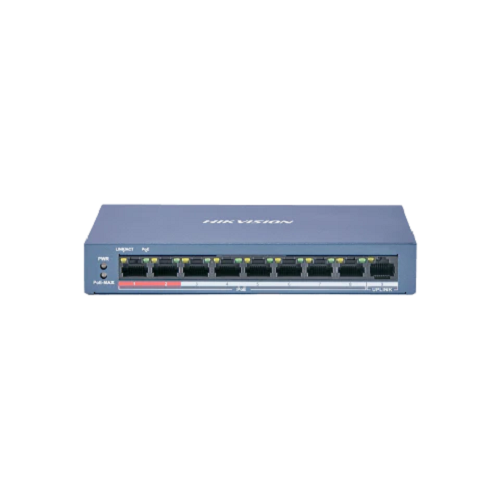 Hikvision-DS-3E0109P-E_M_B_480x480 Hikvision DS-3E0109P-E/M(B) 8-Port 100 Mbps Long-Range Unmanaged PoE Switch Supplier in Dubai UAE - Image 1