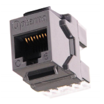 Opterna SCSJAC6AUTPBK 180° Cat 6A Unshielded Keystone jack with T568A/B label, Black Supplier in Dubai UAE
