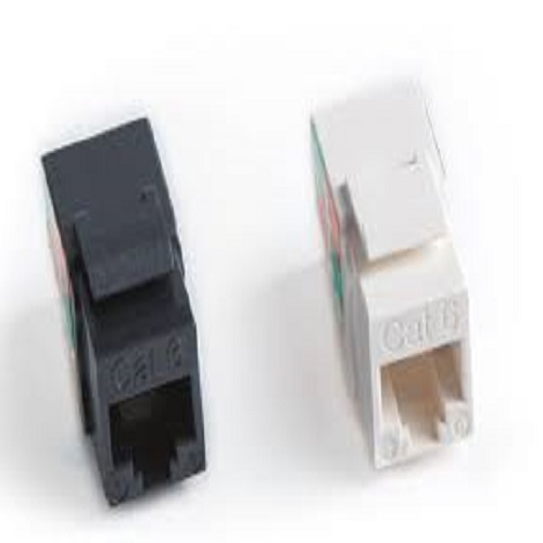techlogiks Techlogiks TL-JHC6U RJ45 CAT6 Unshielded 90 Degree Keystone Jack-WT (For Face plate) Supplier in Dubai UAE - Image 1