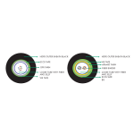 Datacom DC-FO-08-LT50-OOMA-M3 8 Fiber Loose Tube Metallic Armored 50/125 OM3 Outdoor PE, Black Supplier in Dubai UAE