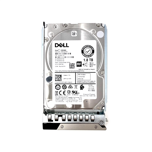 DELL1.8TB10K-R7425-R7525-2 Dell HDDDEL00157 1.8TB 10K RPM SAS 12Gbps 512e 2.5in Hot- plug Hard Drive, 3.5in HYB CARR, CK G14 Price in Dubai UAE - Image 1