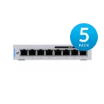 UniFi US-8-60W-5 8-Port Fully Managed Gigabit Switch with 4 IEEE 802.3af Includes 60W Power Supply 5 pack Supplier in Dubai UAE