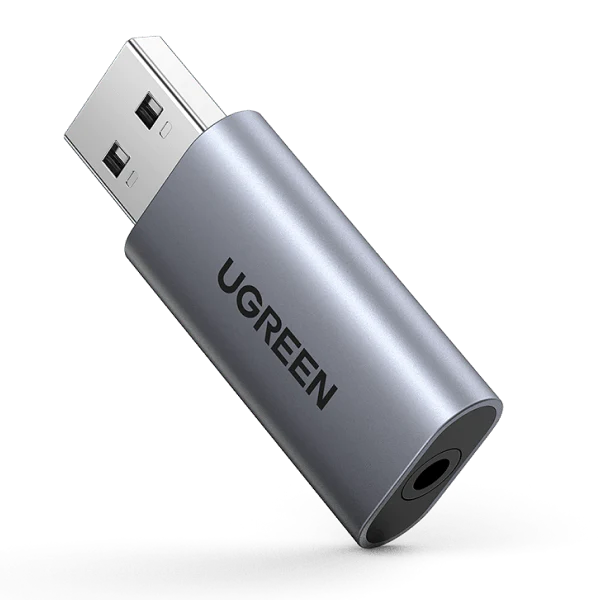 80864-540317 Ugreen 80864 USB to Audio Jack USB External Sound Card 3.5mm Audio Adapter Supplier in Dubai UAE - Image 1