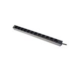 ExTell EPDHSC10-SC-13-BK Basic PDU Schuko Type 12 Outlets Schuko Input Plug in Dubai UAE