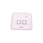 ExTell EF09026S Face Plate Right-angle  90°Entry  86*86  Snap-n w/- Shutter 2-Port  white Price in Dubai UAE
