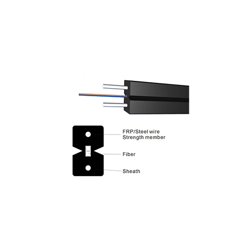 FTTH 4 core SM ExTell ES2INL-FTTH004 FTTH 4 core SM Indoor Non Metal Strength Member LSZH White G657A2 Price in Dubai UAE - Image 1